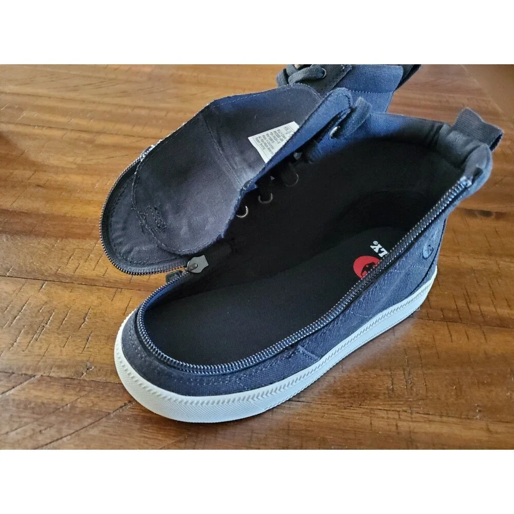 New Boy's BILLY Footwear Shoes Inclusion Adaptive Hi-top Black Zipper - Size 1